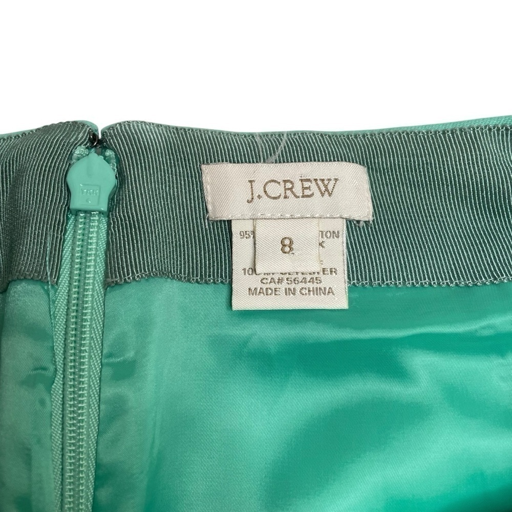 JCrew Mini Pencil Skirt Aqua Mint Blue Size 8 - Picture 2 of 4